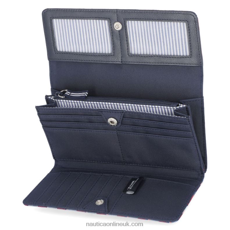 Nautica Money Manager Continental Wallet L6J4L900 Workshirt Blue Women