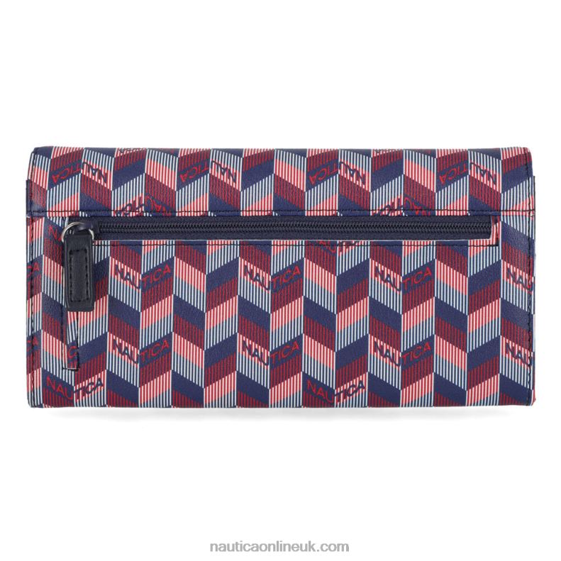 Nautica Money Manager Continental Wallet L6J4L900 Workshirt Blue Women