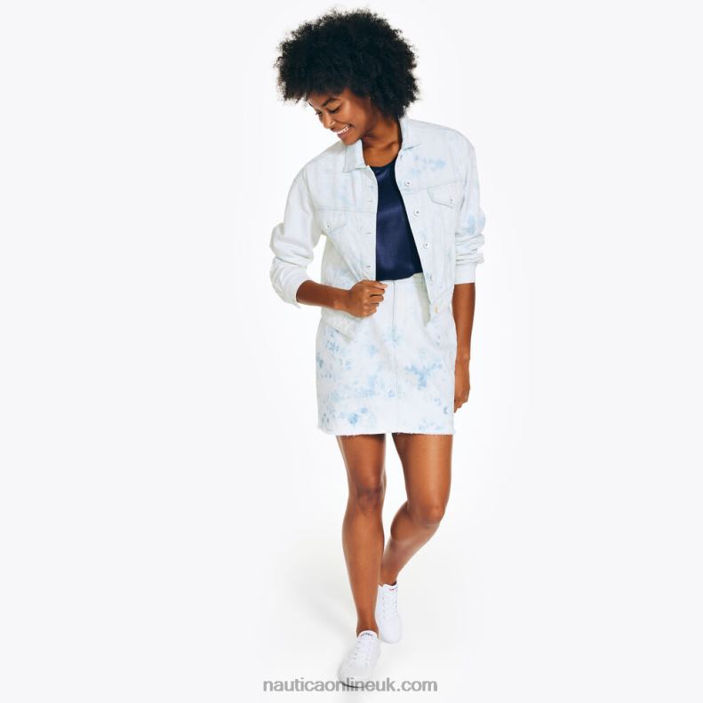 Nautica Jeans Co. Cloud Wash Cropped Jacket L6J4L761 Shell Women