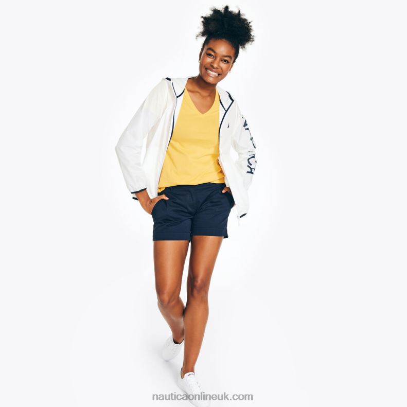 Nautica Packable Windbreaker L6J4L755 Bright White Women