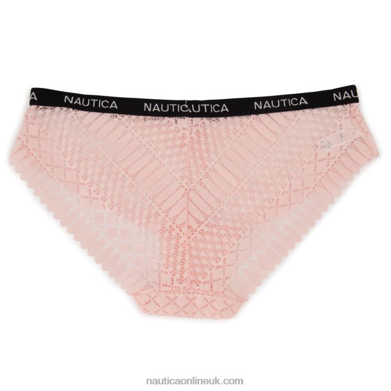 Nautica Jacquard Lace Hipster Briefs 5-Pack L6J4L845 Black Women
