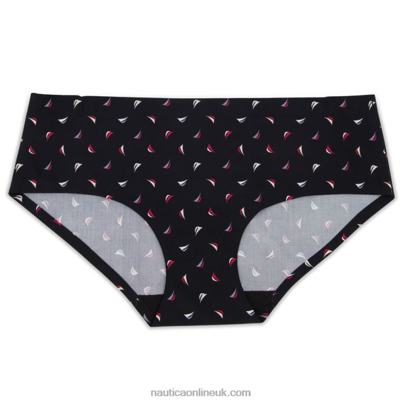 Nautica Laser-Cut Hipster Briefs 5-Pack L6J4L1032 Black Women