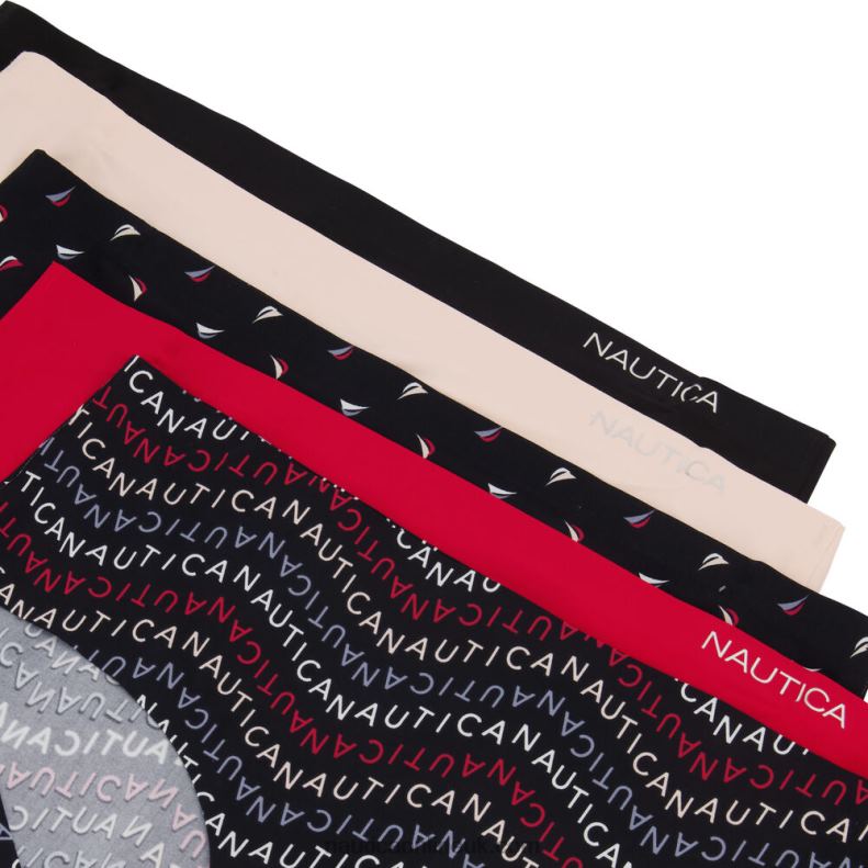 Nautica Laser-Cut Hipster Briefs 5-Pack L6J4L1032 Black Women