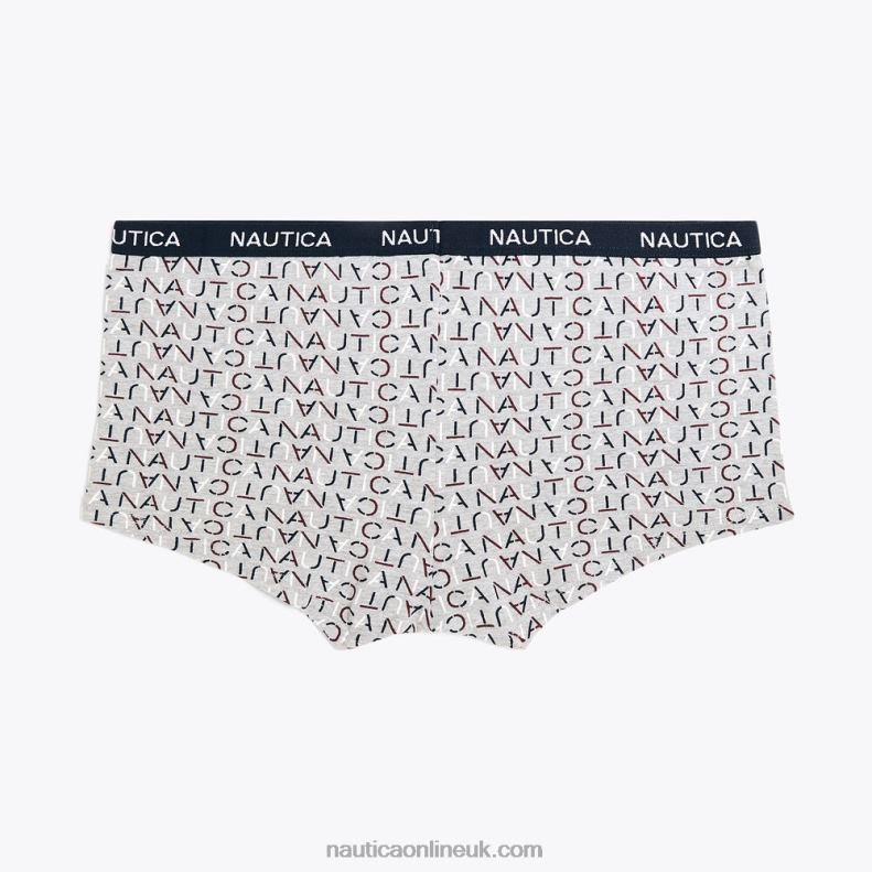 Nautica Logo And Printed Boyshorts 7-Pack L6J4L832 Glory Red Women