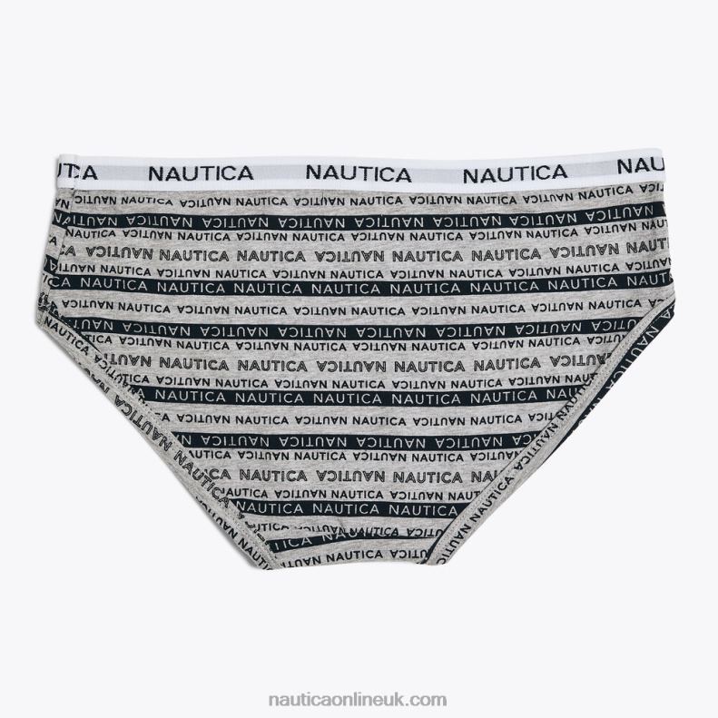 Nautica Logo Hipster Boyshorts 7-Pack L6J4L814 Black Women