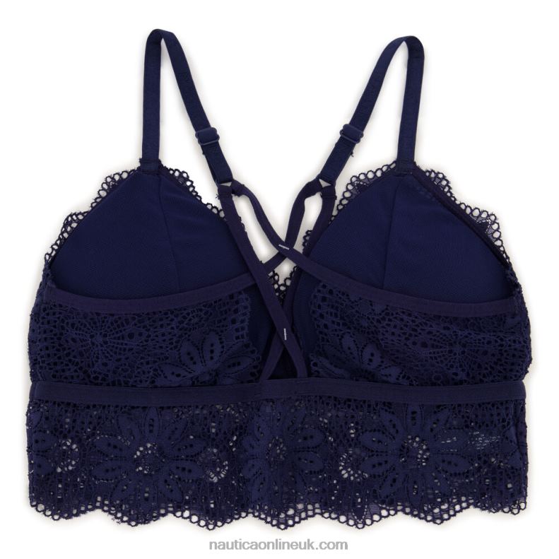 Nautica Longline Crossback Lace Bralettes 2-Pack L6J4L840 Glory Red Women