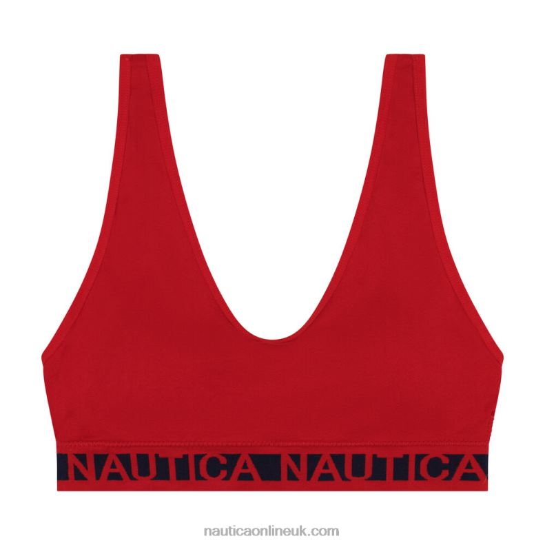 Nautica Seamless Logo Bra 3-Pack L6J4L824 Workshirt Blue Women