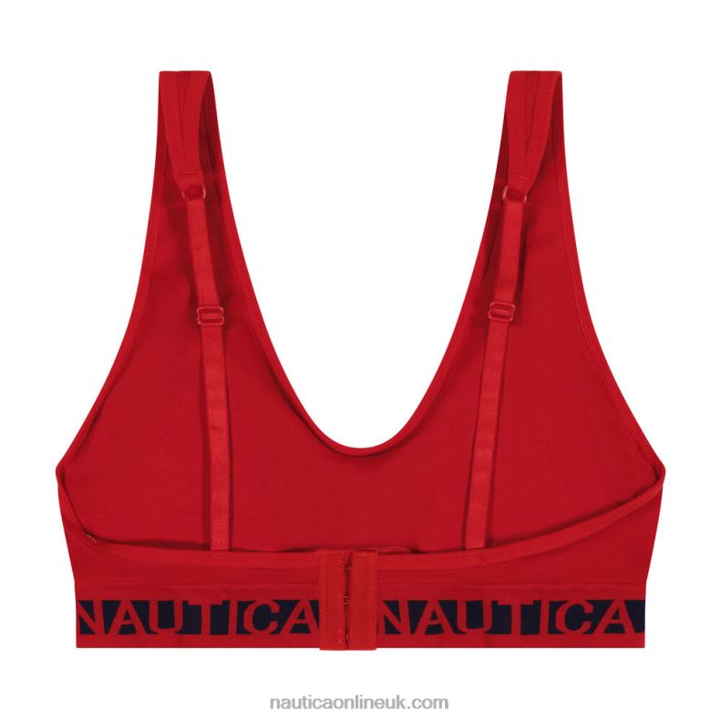 Nautica Seamless Logo Bra 3-Pack L6J4L824 Workshirt Blue Women
