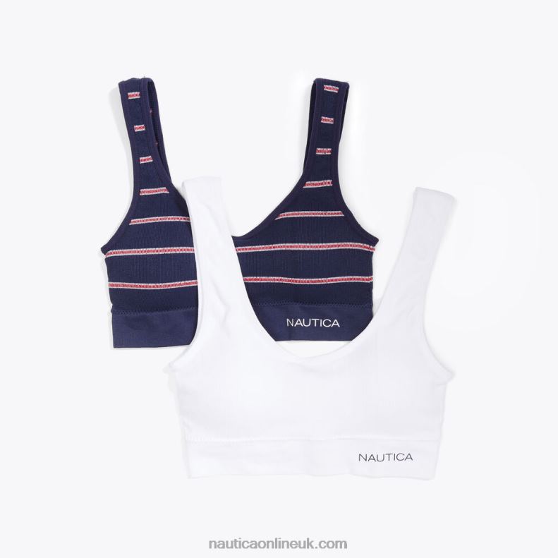 Nautica Seamless Logo Bras 2-Pack L6J4L860 Workshirt Blue Women