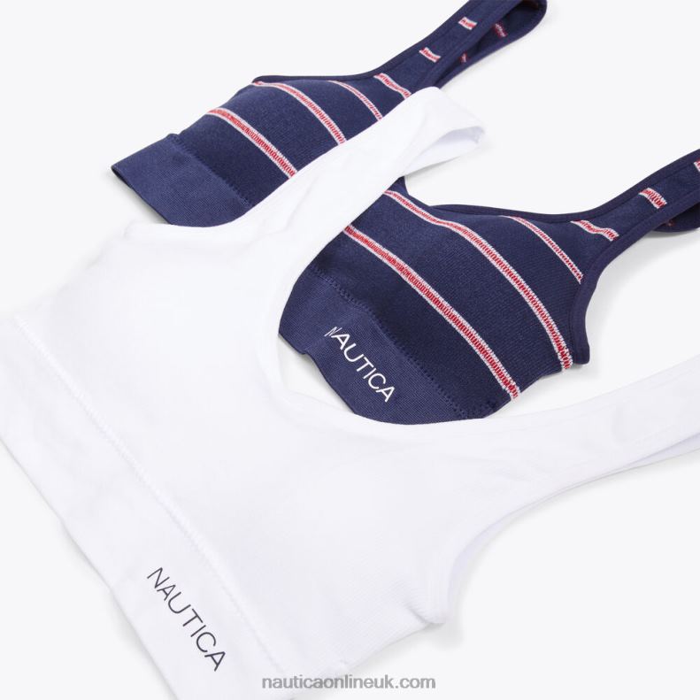 Nautica Seamless Logo Bras 2-Pack L6J4L860 Workshirt Blue Women