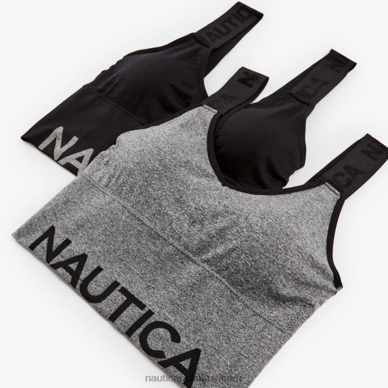 Nautica Seamless Longline Brami 2-Pack L6J4L971 Pale Blue Women