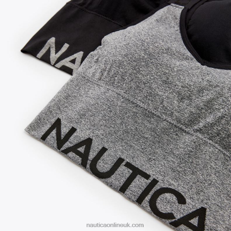 Nautica Seamless Longline Brami 2-Pack L6J4L971 Pale Blue Women