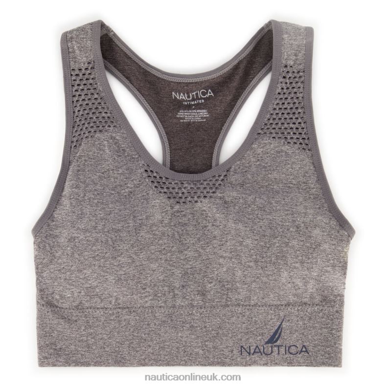 Nautica Seamless Mesh Jacquard Racerback Bra 3-Pack L6J4L778 Pale Blue Women