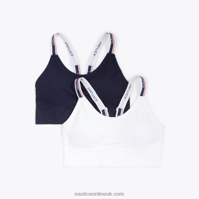 Nautica Seamless Racerback Bras 2-Pack L6J4L830 Workshirt Blue Women
