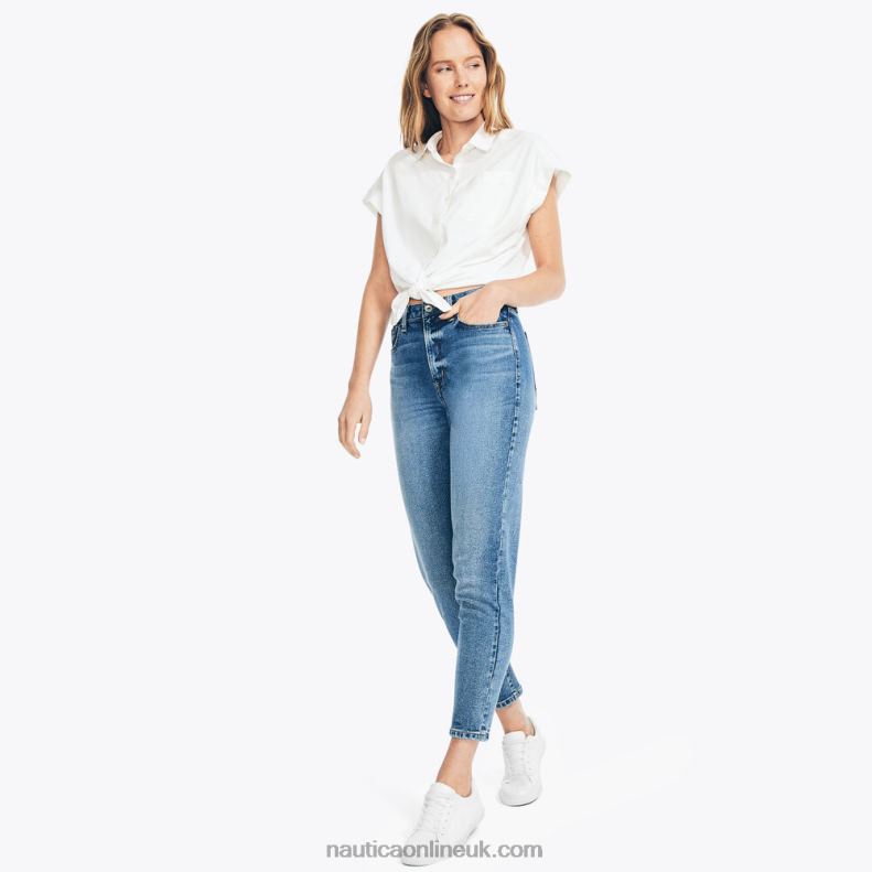 Nautica Jeans Co. High Rise Denim L6J4L982 Aegean Sea Wash Women