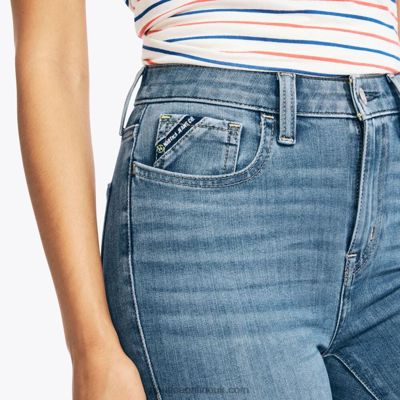 Nautica Sustainably Crafted True Flex High-Rise Skinny Denim L6J4L1048 Blue Indigo Heather Women