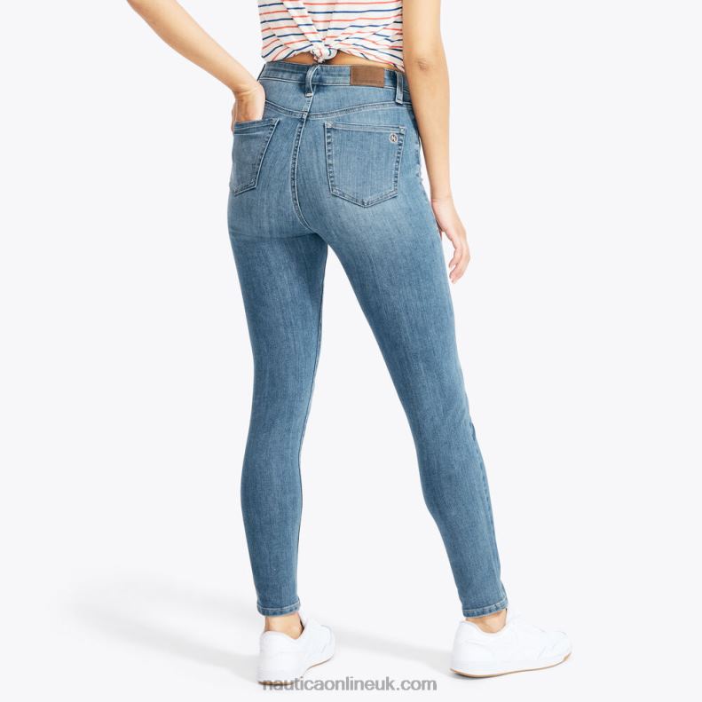 Nautica Sustainably Crafted True Flex High-Rise Skinny Denim L6J4L1048 Blue Indigo Heather Women