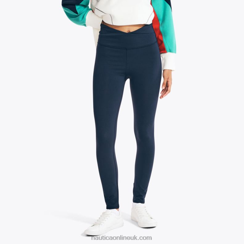 Nautica Crossover Waistband Legging L6J4L817 Stellar Blue Heather Women