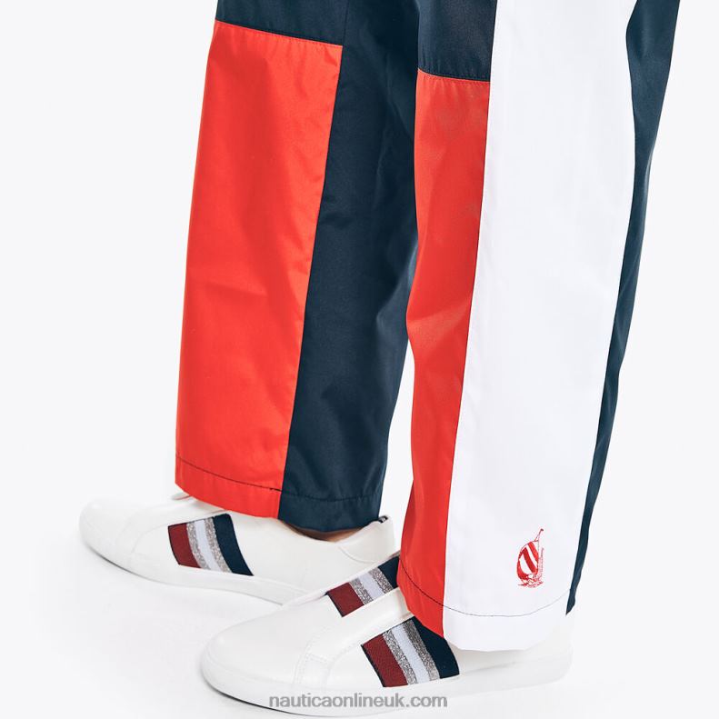 Nautica Reissue Colorblock Pull-On Pant L6J4L968 Stellar Blue Heather Women