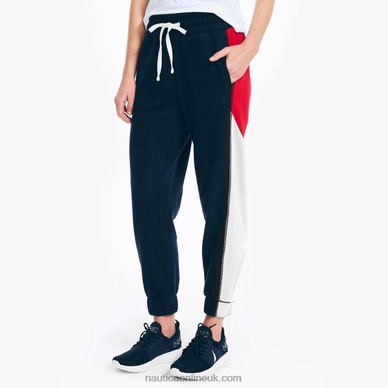 Nautica Sustainably Crafted Colorblock Jogger L6J4L771 Stellar Blue Heather Women