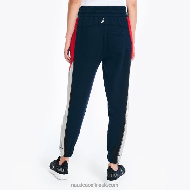 Nautica Sustainably Crafted Colorblock Jogger L6J4L771 Stellar Blue Heather Women