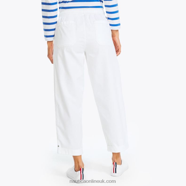 Nautica Sustainably Crafted Pull-On Pant L6J4L740 Bright White Women