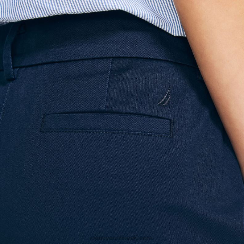 Nautica 10\" Stretch-Twill Short L6J4L743 Stellar Blue Heather Women