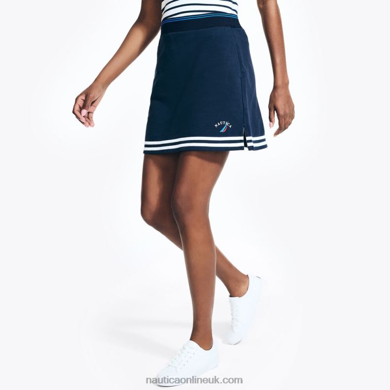 Nautica Colorblock Skort L6J4L746 Stellar Blue Heather Women