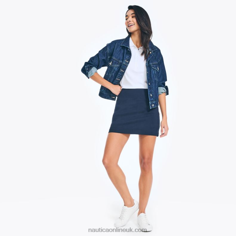 Nautica Pull-On Skort L6J4L951 Stellar Blue Heather Women
