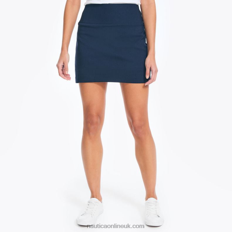 Nautica Pull-On Skort L6J4L951 Stellar Blue Heather Women
