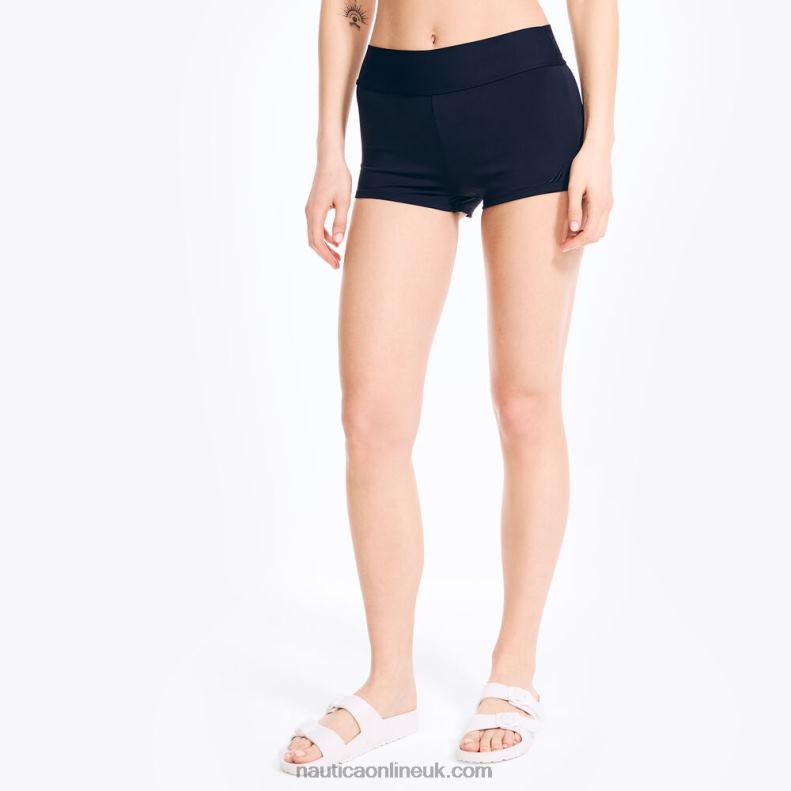 Nautica Solid Swim Brief L6J4L1018 Stellar Blue Heather Women