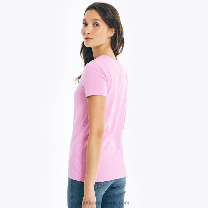 Nautica J-Class Logo Graphic T-Shirt L6J4L808 Electric Purple Women