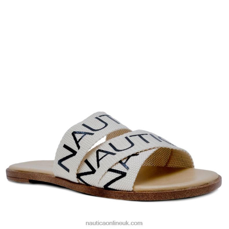 Nautica Logo Strap Sandal L6J4L790 Dark Brown Heather Women