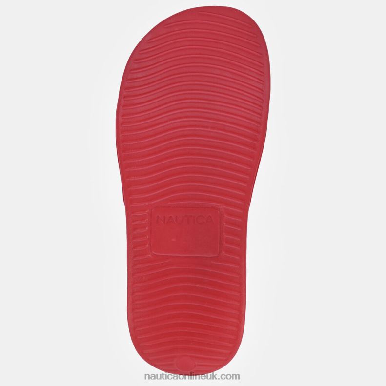 Nautica Ns-83 Logo Slide Sandal L6J4L1047 Nautica Red Women